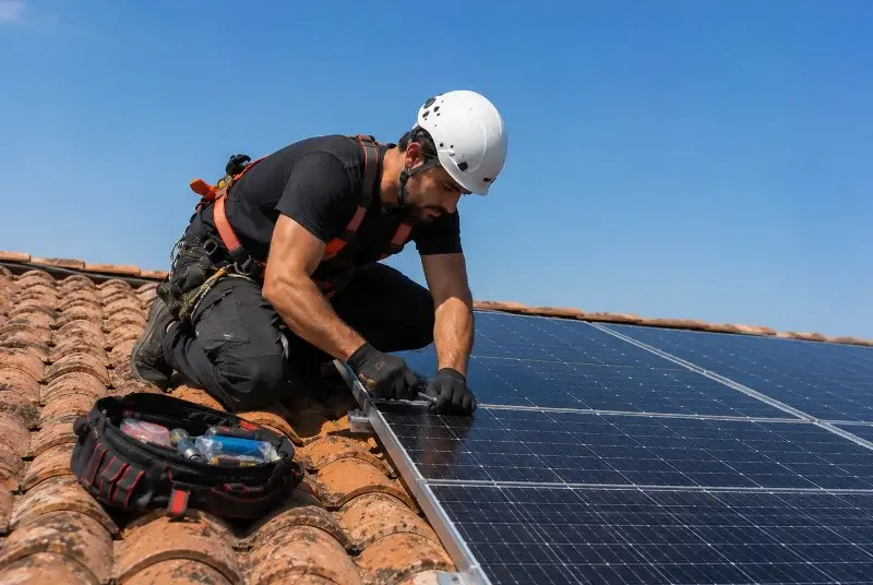 Maintenance et monitoring de panneaux solaires à Lamasquère